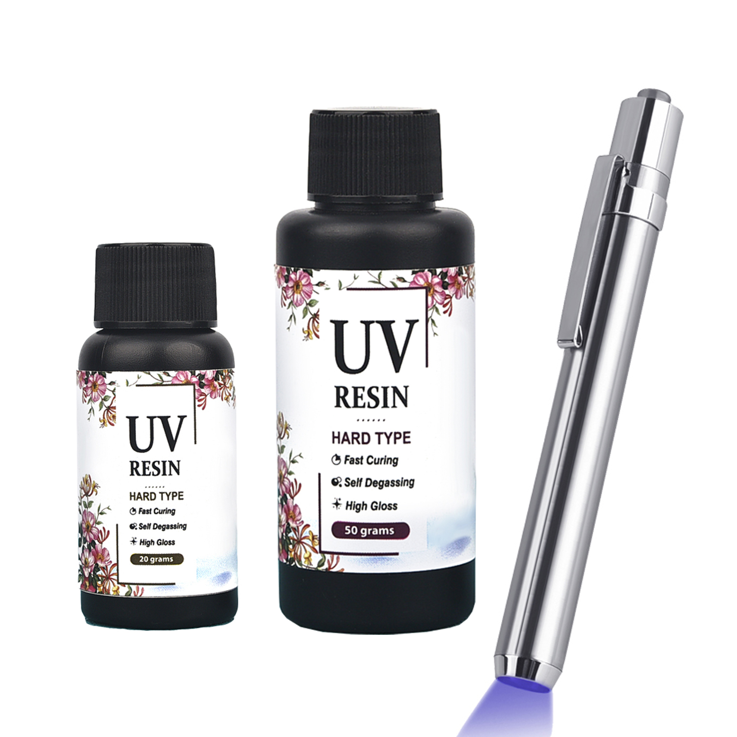 Epoxy Uv Resin Kit - 20g 50g UV Resin Glue UV