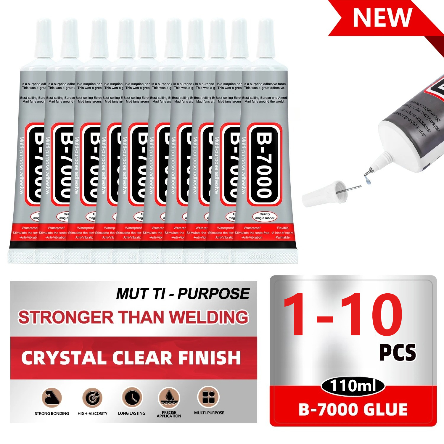 Resin Craft Projects - Super Glue B-7000 Loolifl 1-10Pcs Safety