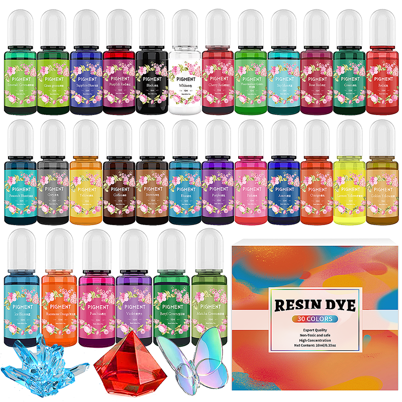 Epoxy Uv Resin Kit - A Set Ink Alcohol Resin Pigment
