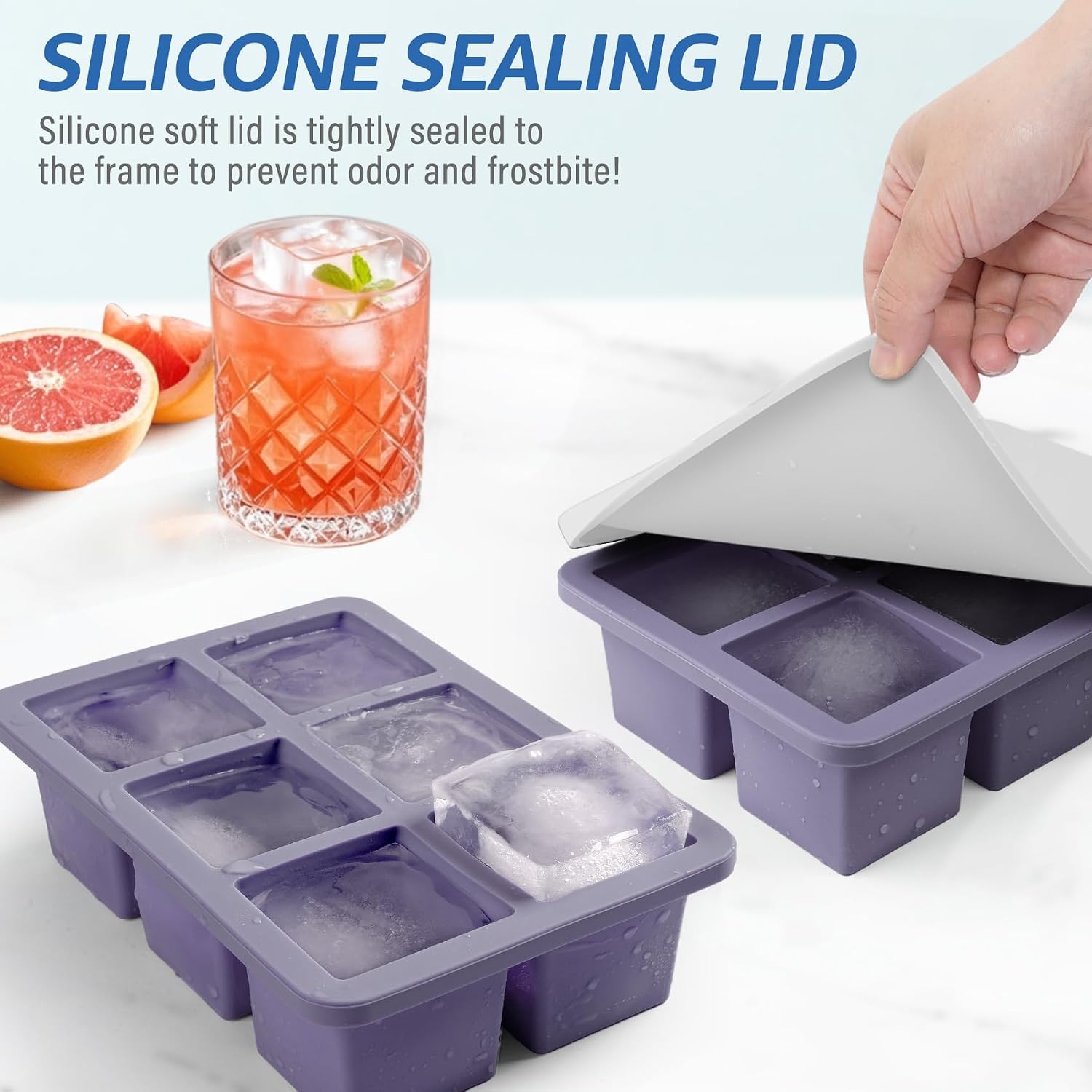 Silicone Ice Cube Tray: 2pack  - огляд і ціна Silicone Mold Tray