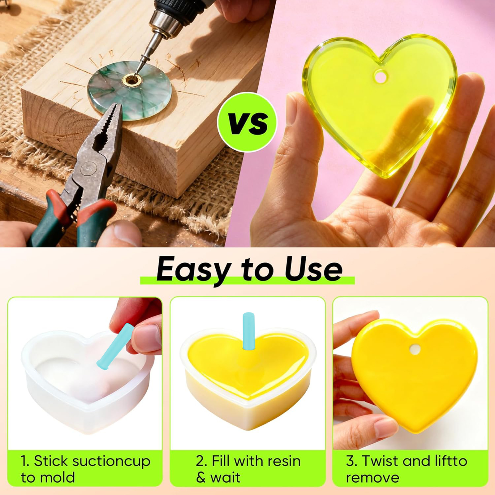 Resin Hole Maker Set 35PCS 7 S - огляд і ціна Epoxy Uv Resin Kit