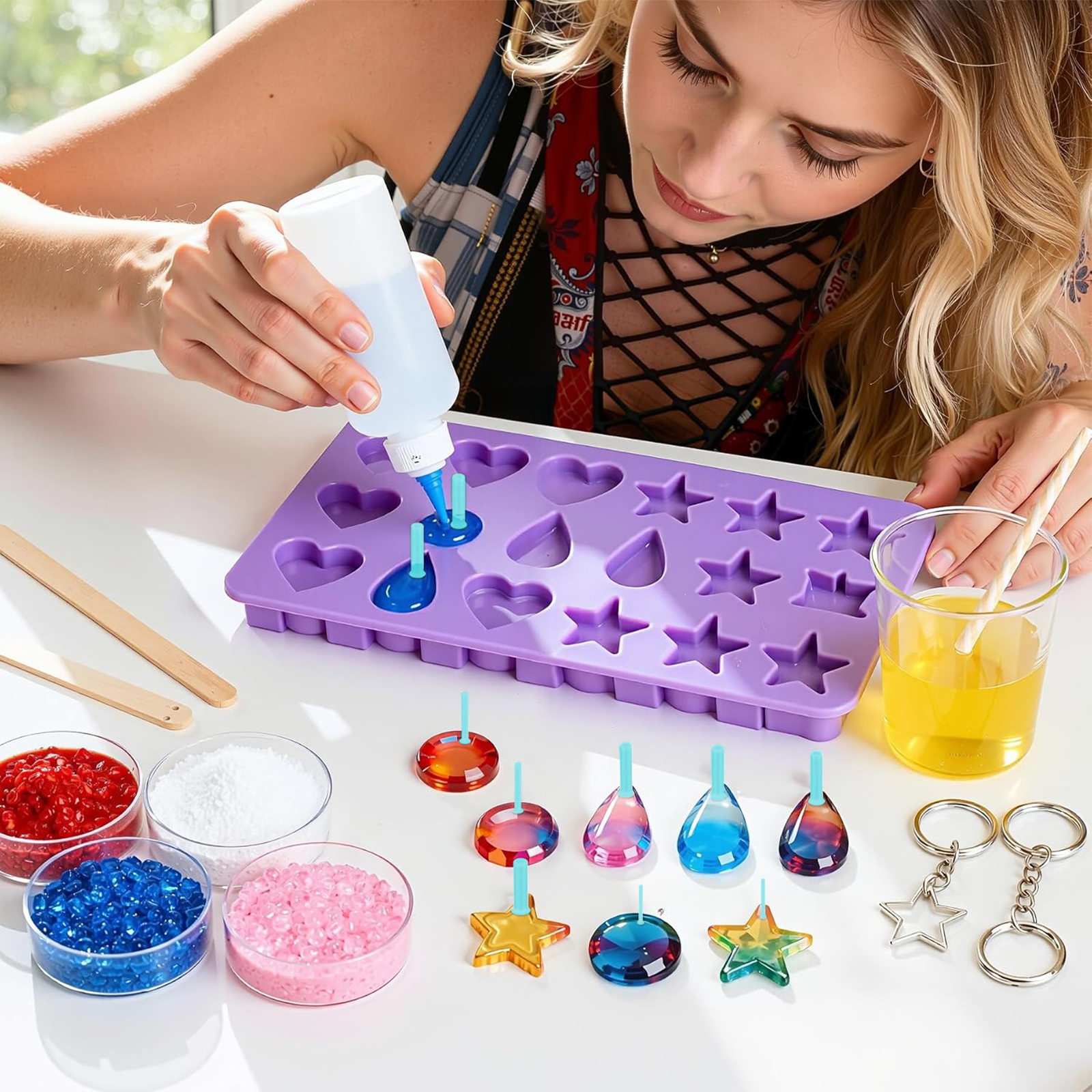 Resin Hole Maker Set 35PCS 7 S - огляд і ціна Epoxy Uv Resin Kit