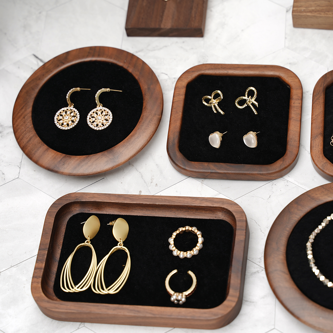Solid Wood Jewelry Tray Bracel - огляд і ціна Wood Ring Blank