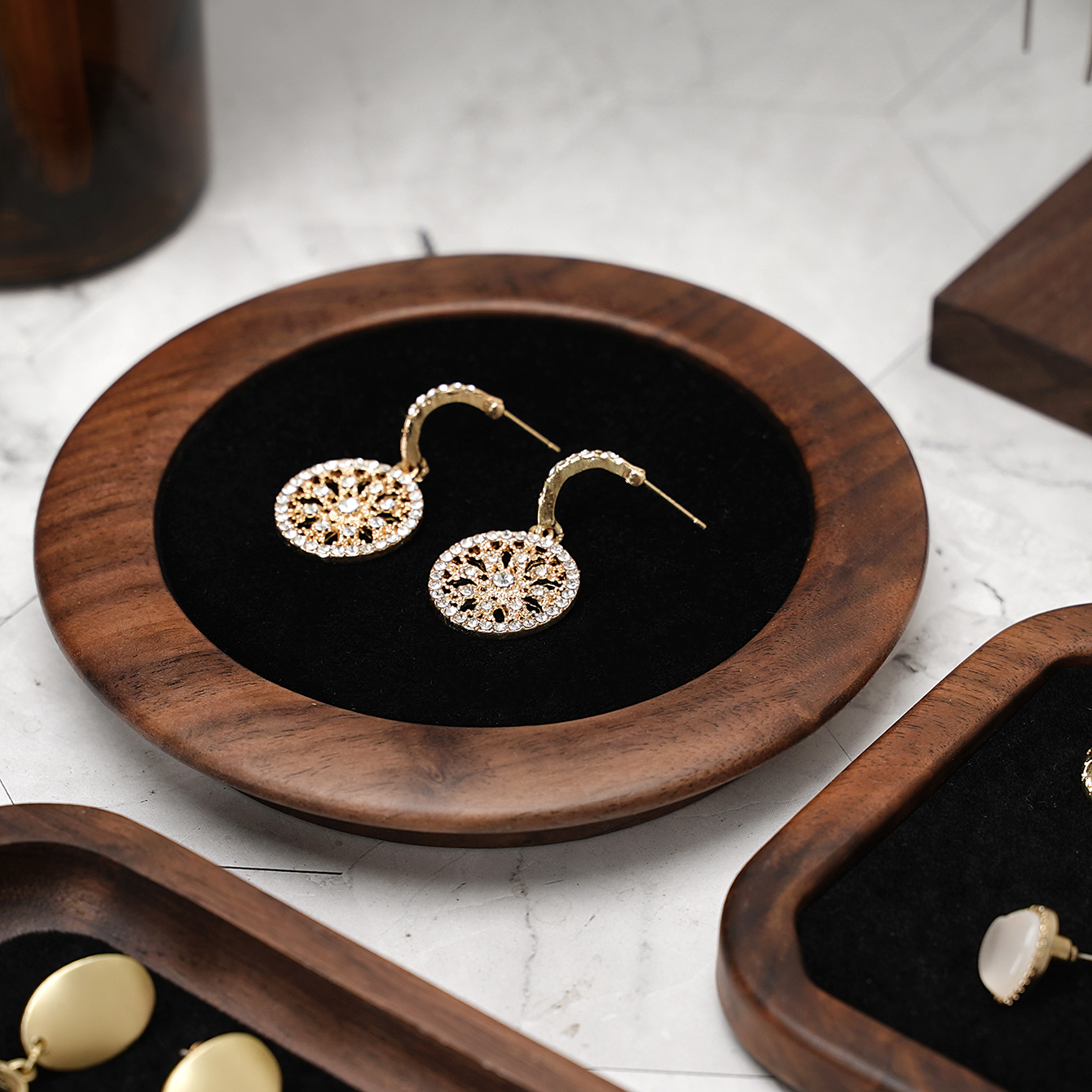 Solid Wood Jewelry Tray Bracel - огляд і ціна Wood Ring Blank
