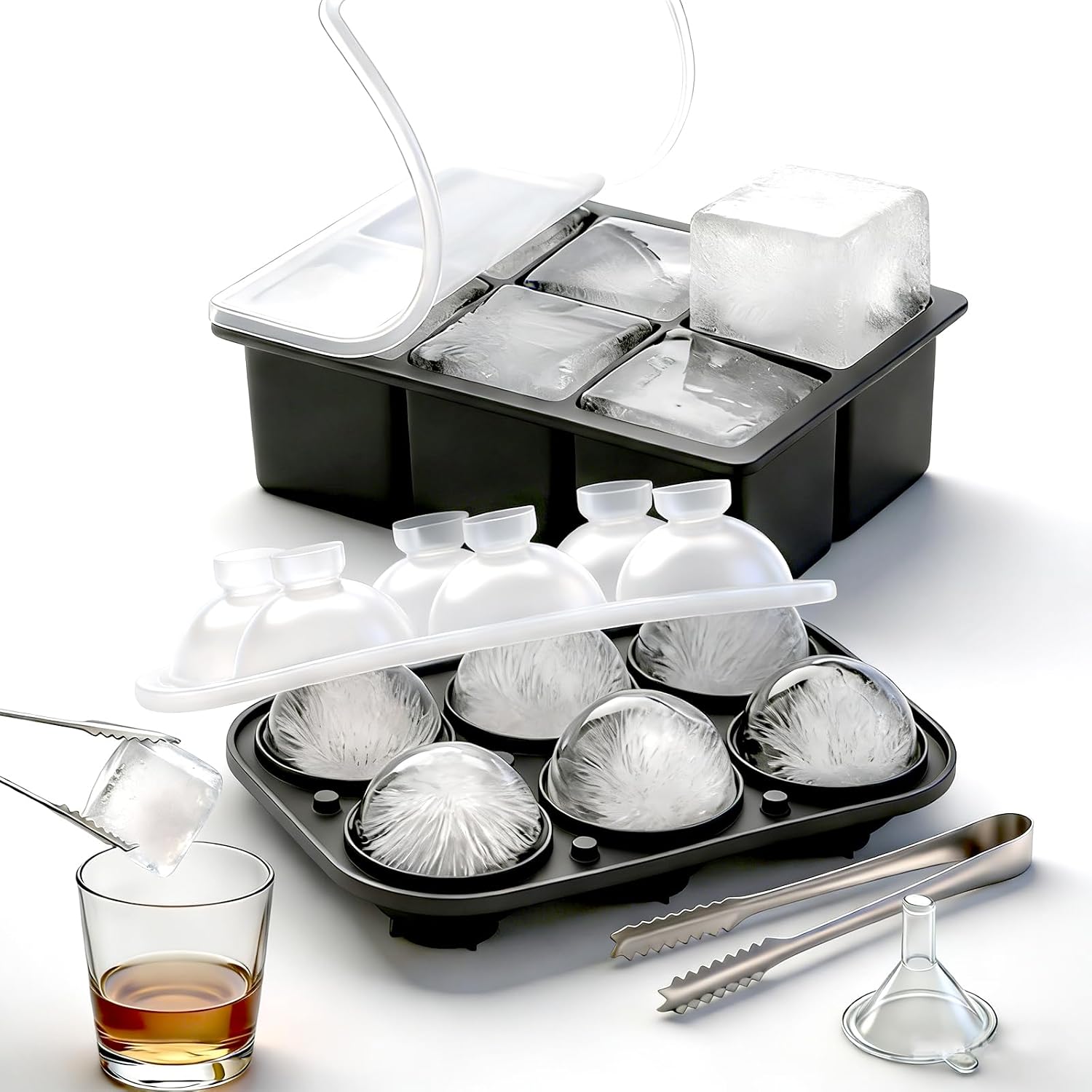 Large Square Ice Molds with Se - огляд і ціна Silicone Mold Tray