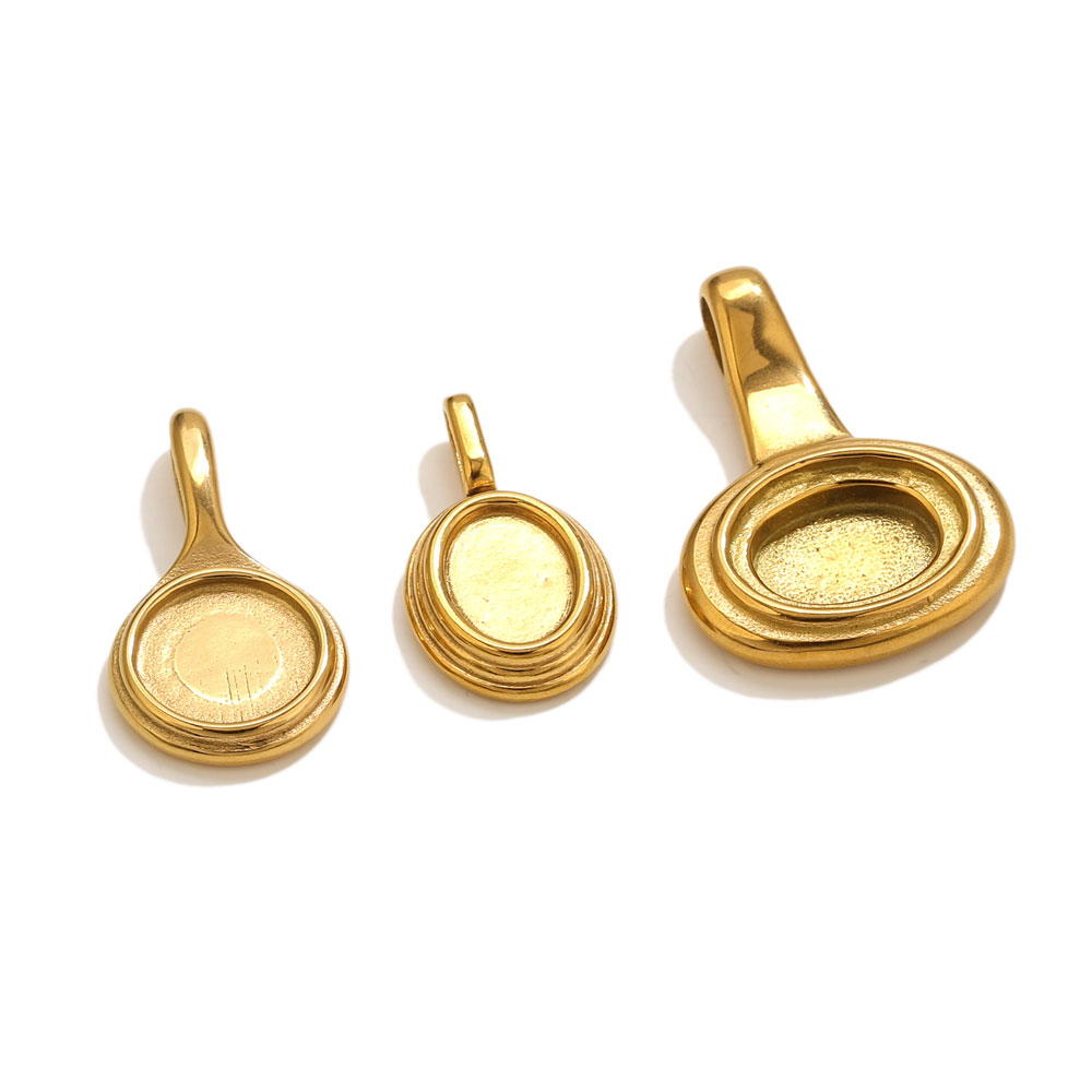 5pcs Stainless Steel Round Ova - огляд і ціна Resin Craft Projects