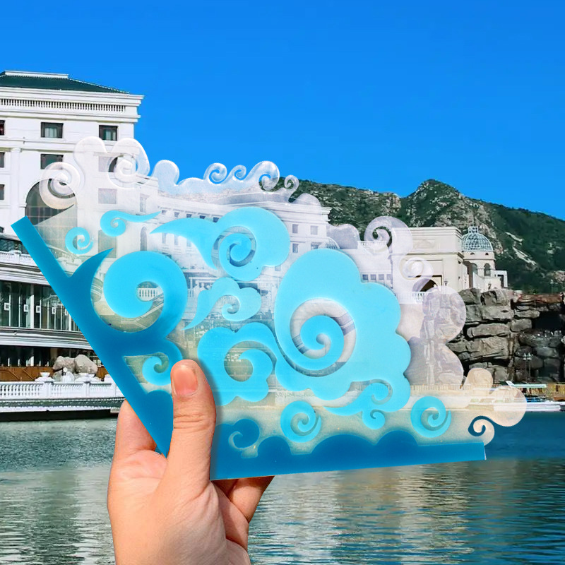 DIY Chinese Folding Fan Silico - огляд і ціна Resin Ocean Wave Mold