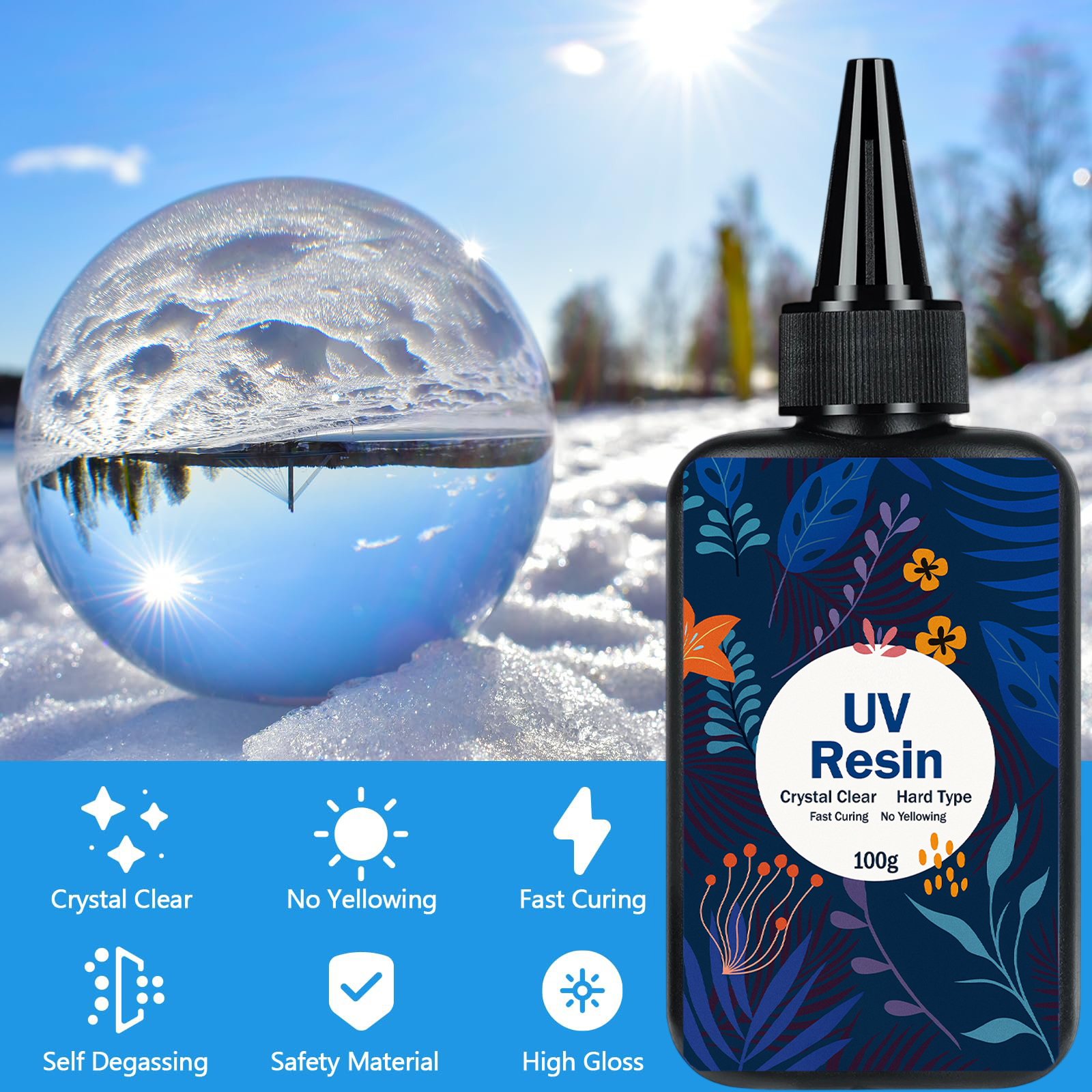 UV resin transparent cured epo - огляд і ціна Epoxy Uv Resin Kit