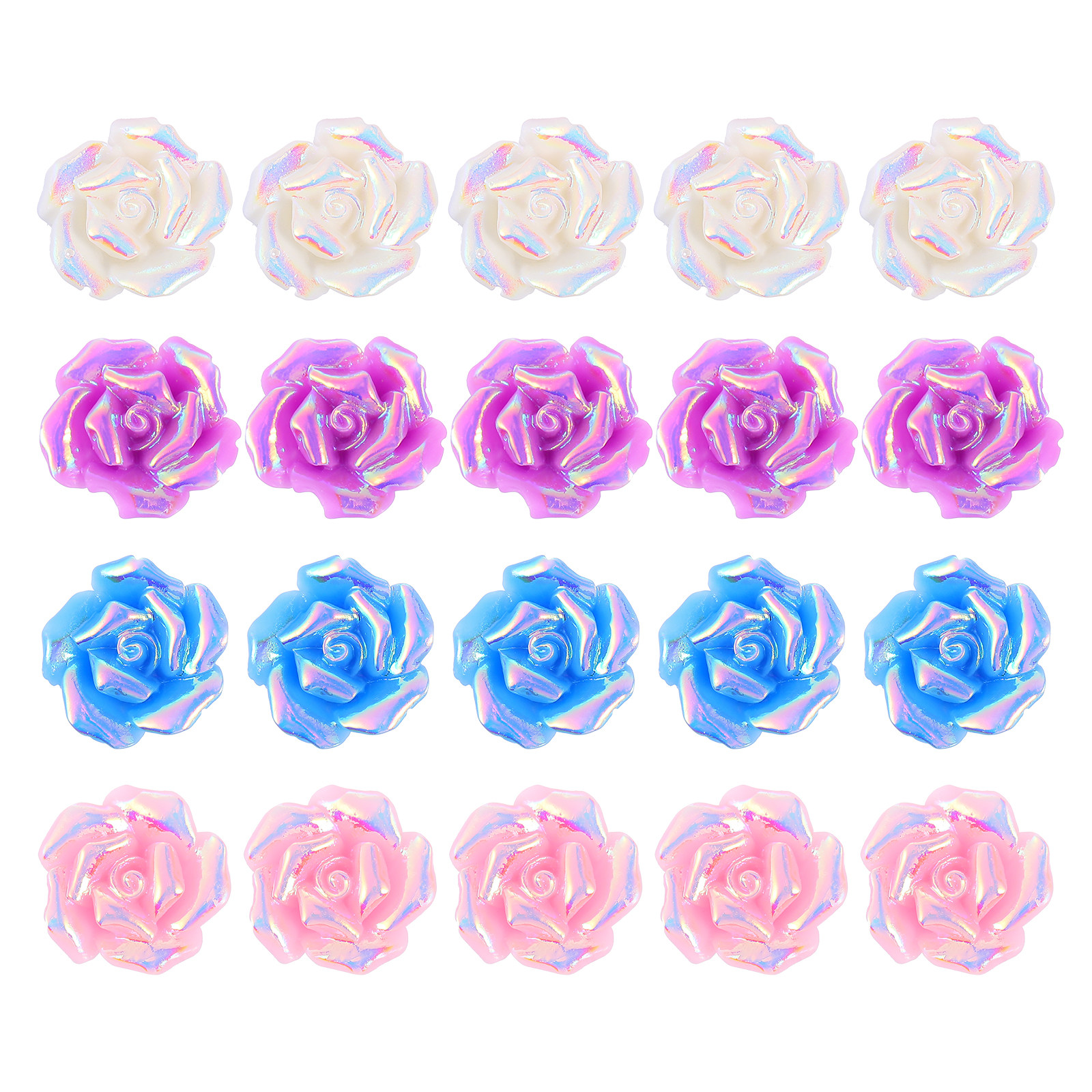 20Pcs Mini Resin Rose Flower A - огляд і ціна Resin Craft Supplies