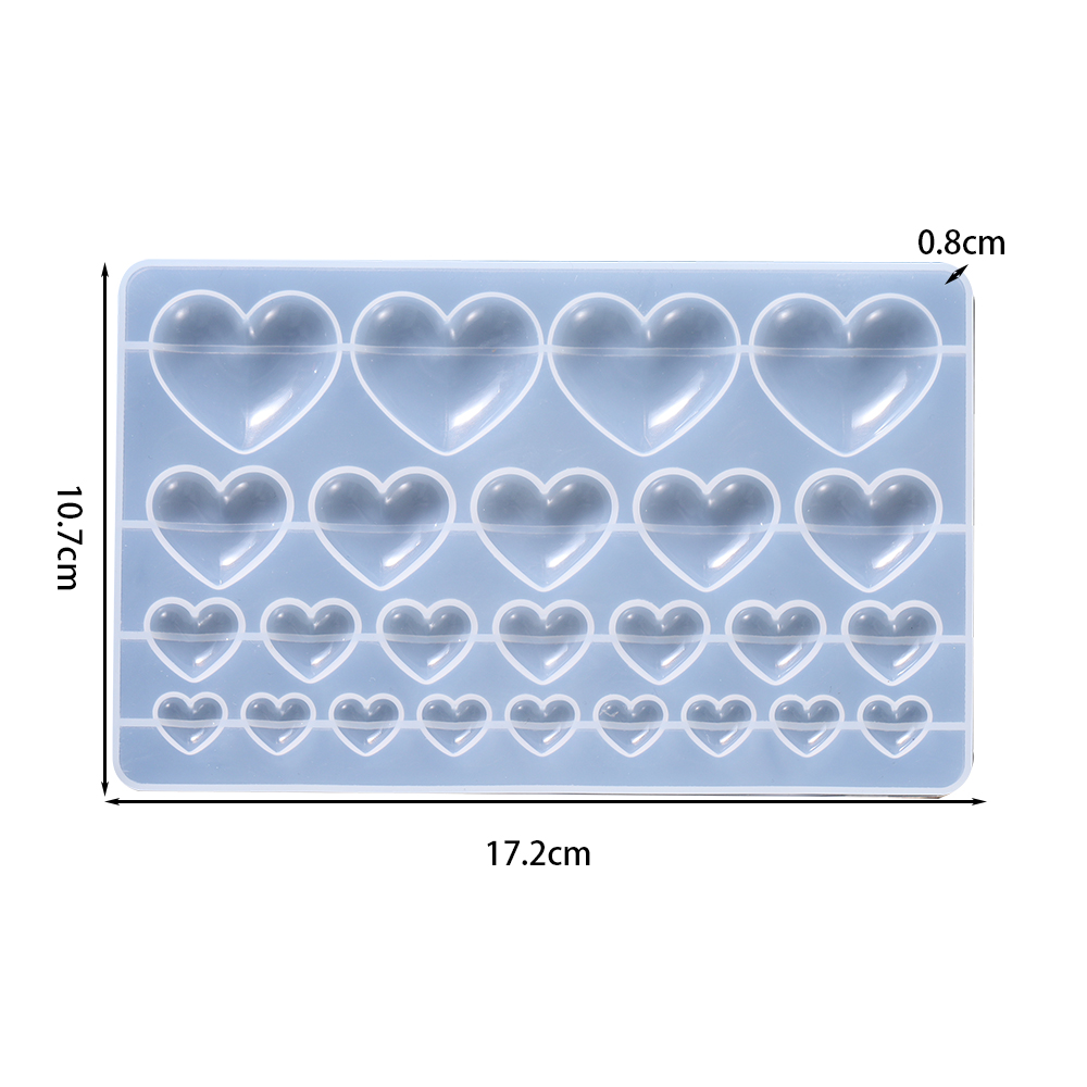 Love Heart Silicone Mold Jewel - огляд і ціна Resin Craft Ideas