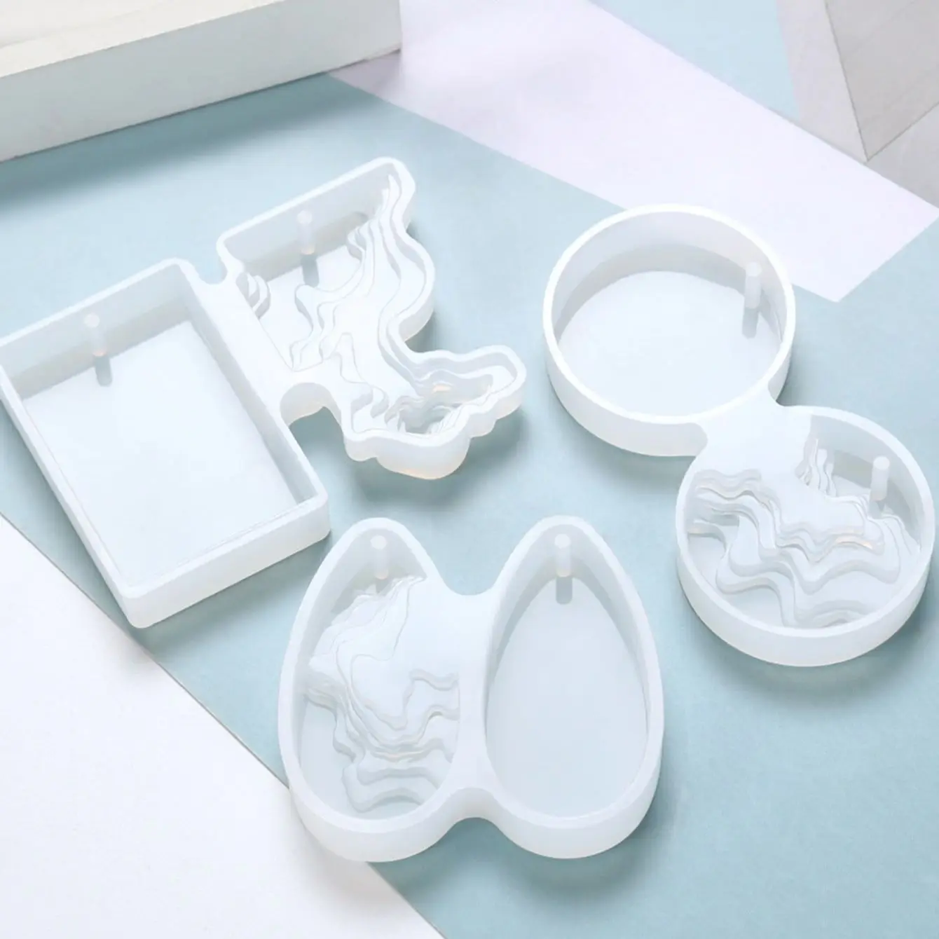 Round Water Drop Handmade DIY  - огляд і ціна Resin Ocean Wave Mold