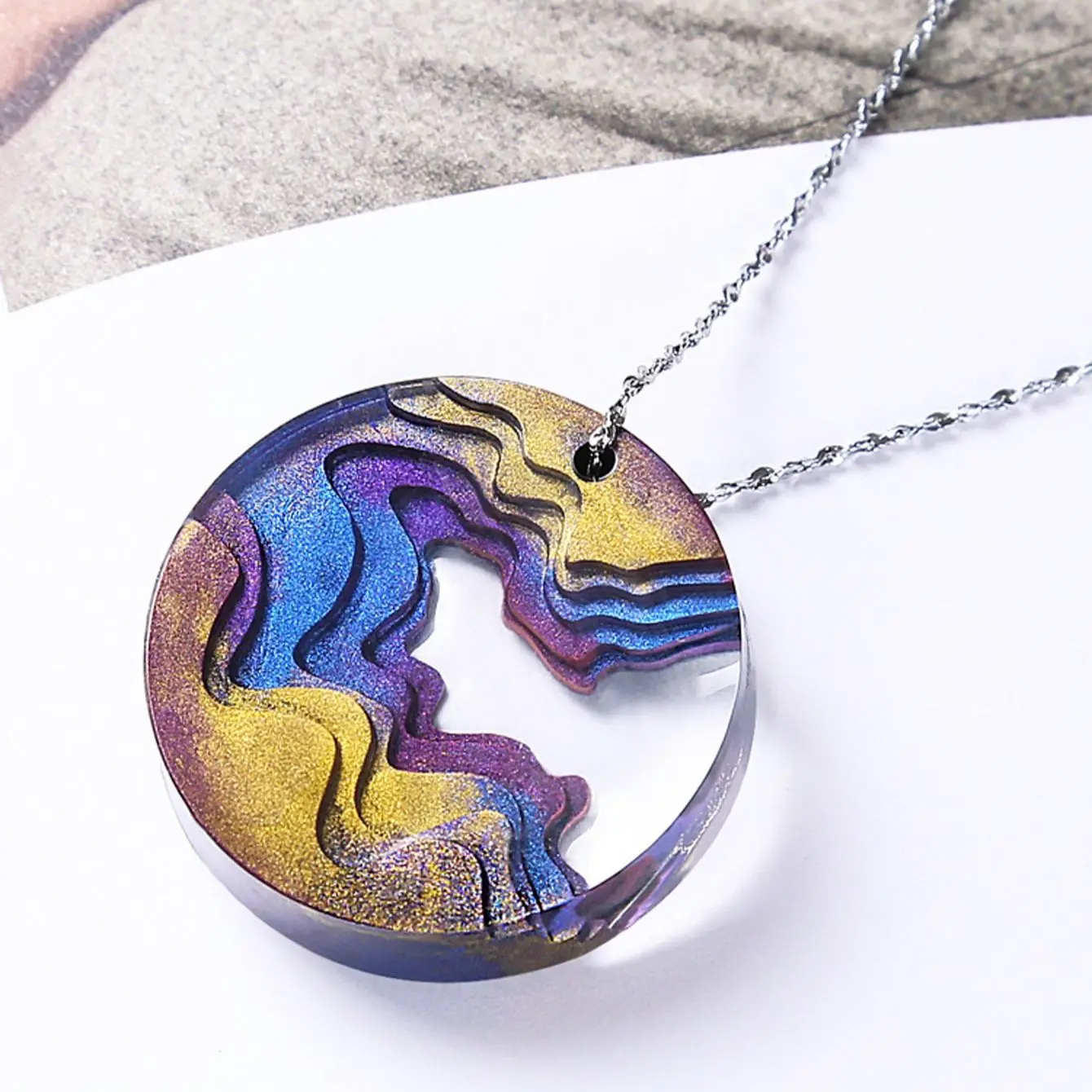 Round Water Drop Handmade DIY  - огляд і ціна Resin Ocean Wave Mold