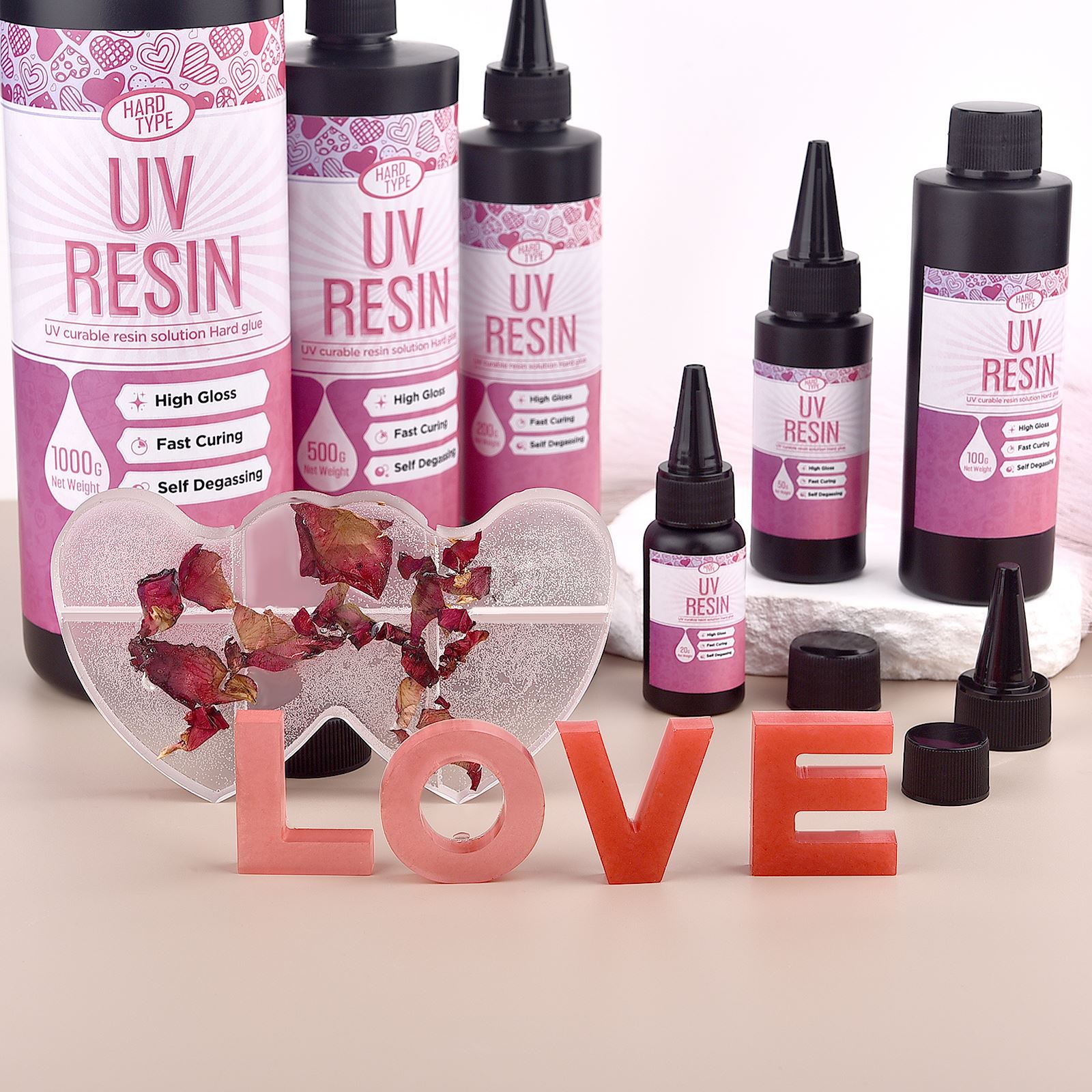 UV Resin Glue Transparent Epox - огляд і ціна Epoxy Uv Resin Kit