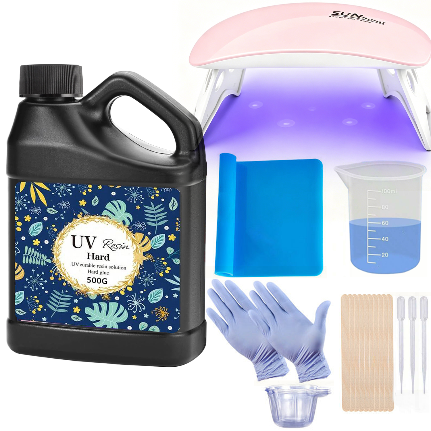 Crystal Clear&Low Odor,UV Ligh - огляд і ціна Epoxy Uv Resin Kit