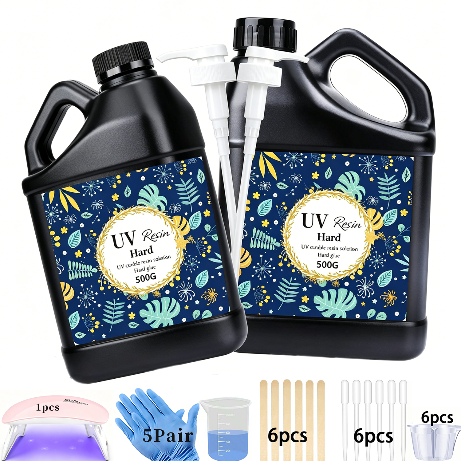 Crystal Clear&Low Odor,UV Ligh - огляд і ціна Epoxy Uv Resin Kit