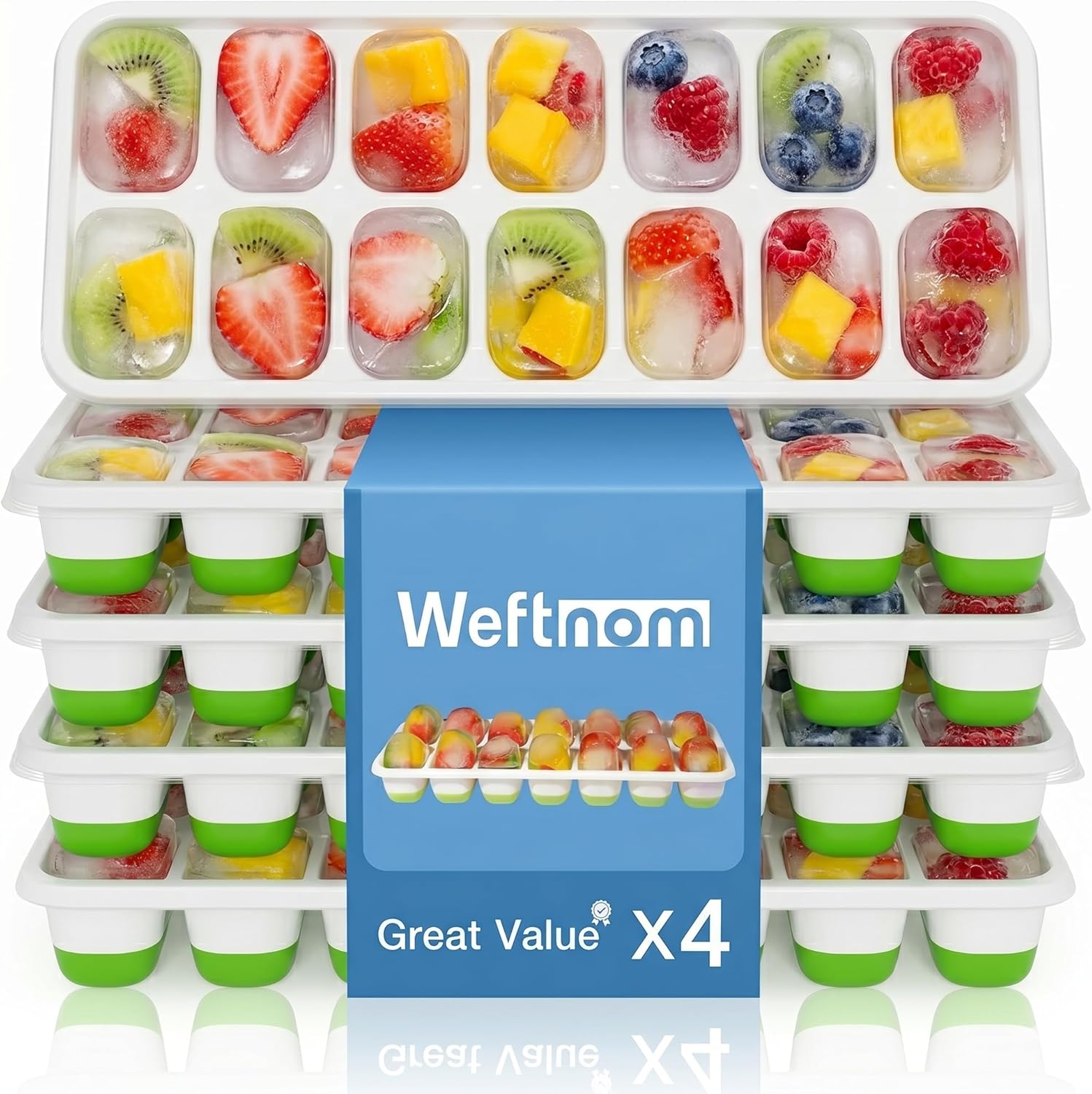Ice Cube Trays with Lids for F - огляд і ціна Silicone Mold Tray