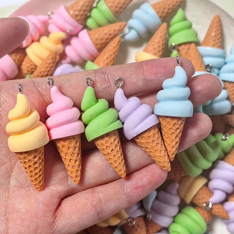 10Pcs Summer Fruit Ice Cream R - огляд і ціна Resin Crafts Diy