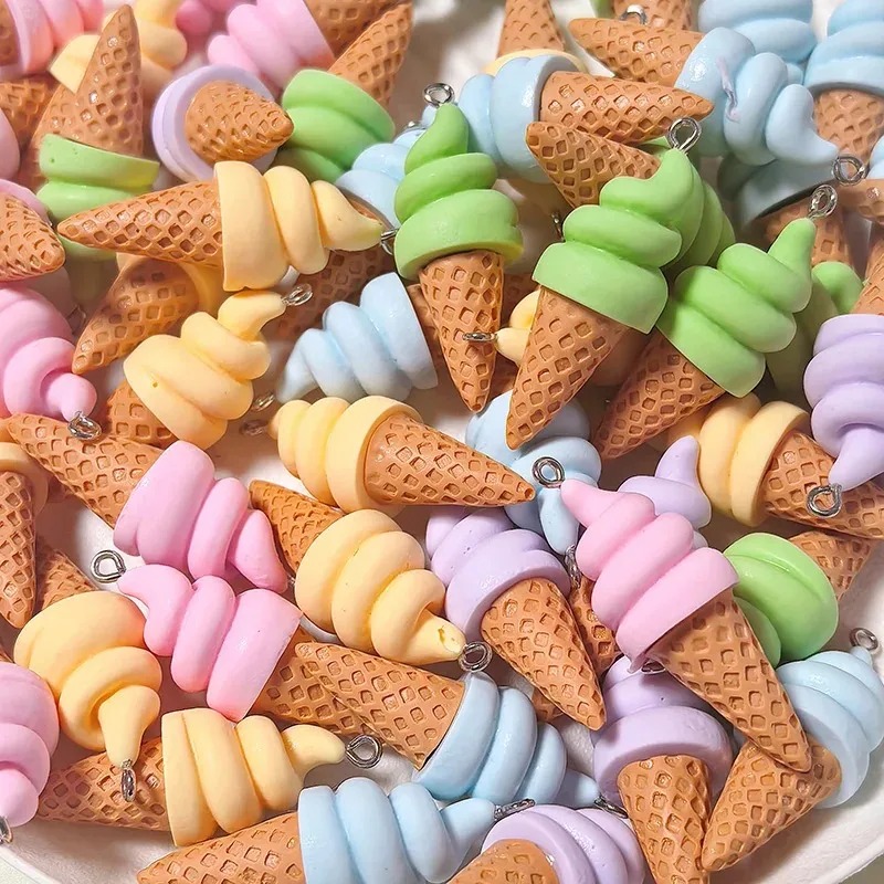 10Pcs Summer Fruit Ice Cream R - огляд і ціна Resin Crafts Diy