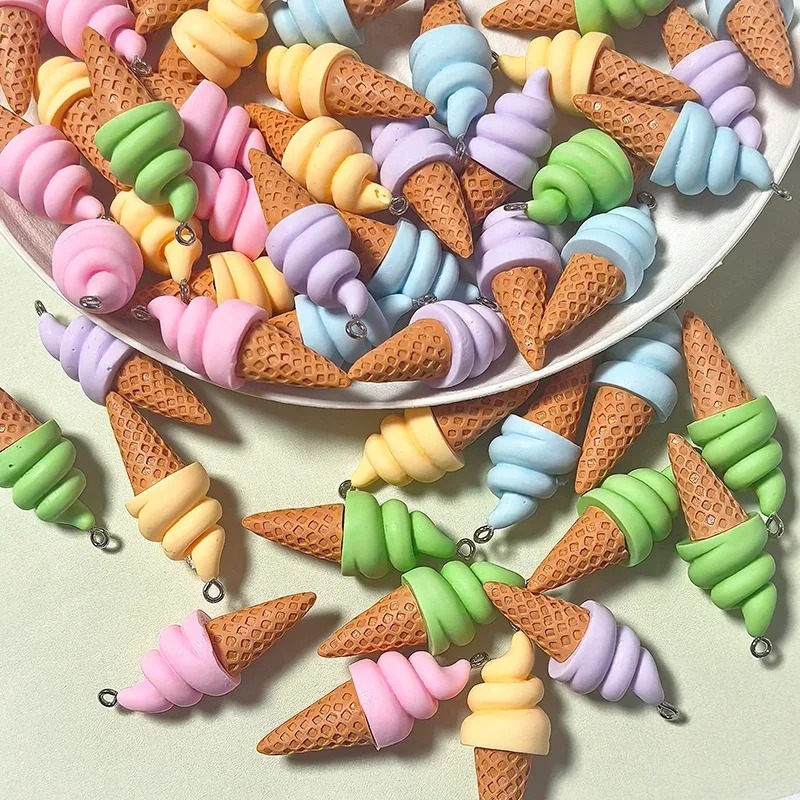 10Pcs Summer Fruit Ice Cream R - огляд і ціна Resin Crafts Diy
