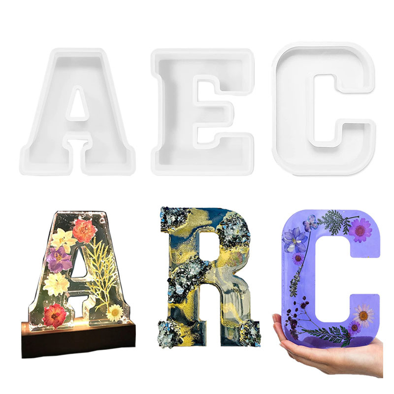 1pc A-Z Letter Silicone Molds  - огляд і ціна Resin Craft Ideas