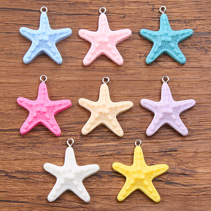 10Pcs Dopamine Color Starfish  - огляд і ціна Resin Crafts Diy