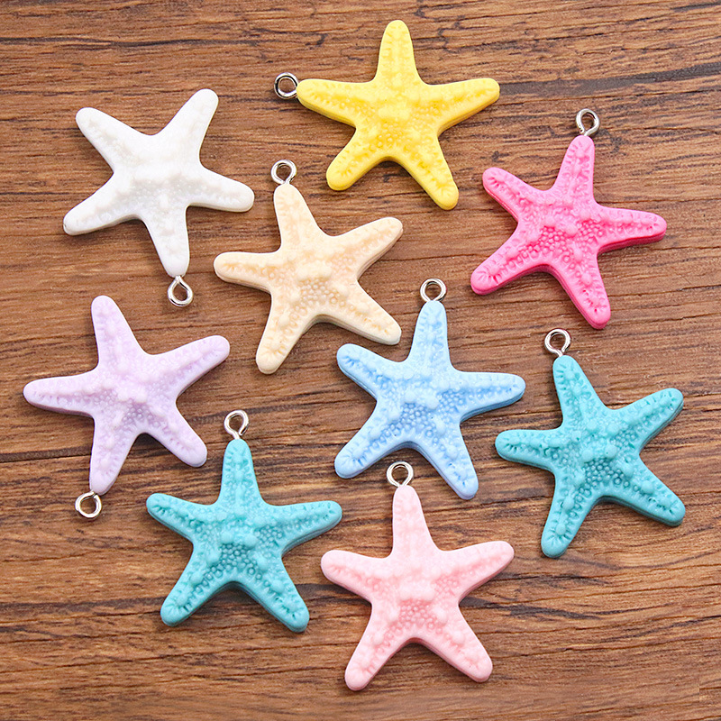 10Pcs Dopamine Color Starfish  - огляд і ціна Resin Crafts Diy