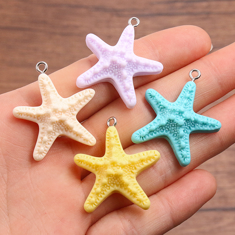 10Pcs Dopamine Color Starfish  - огляд і ціна Resin Crafts Diy