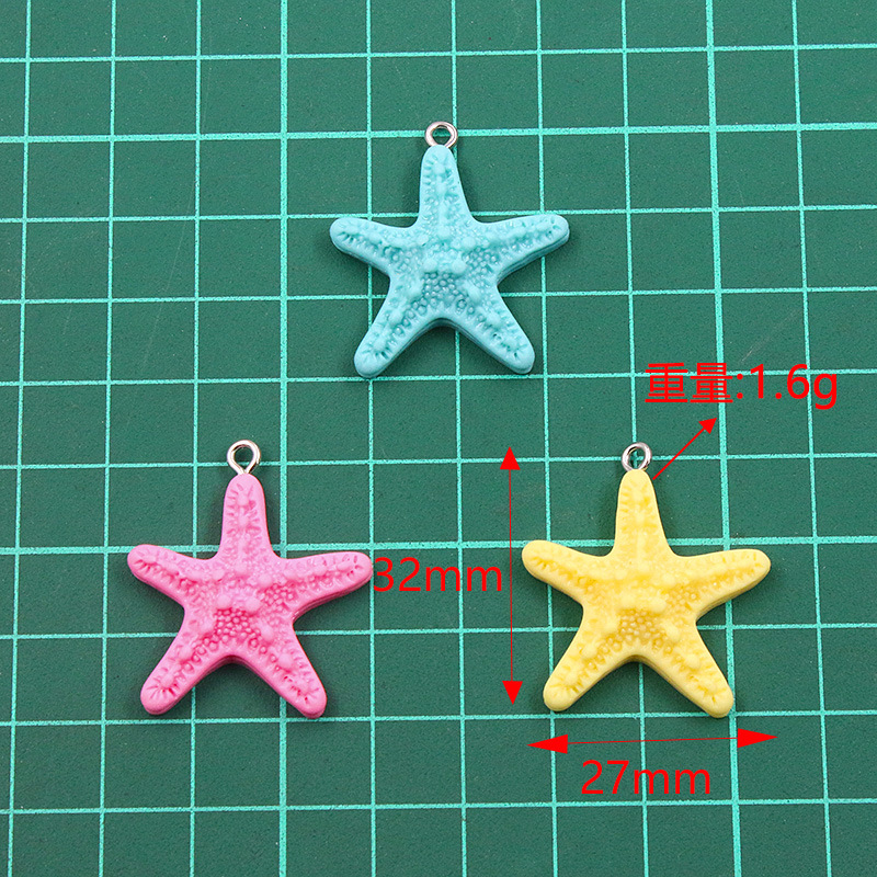 10Pcs Dopamine Color Starfish  - огляд і ціна Resin Crafts Diy