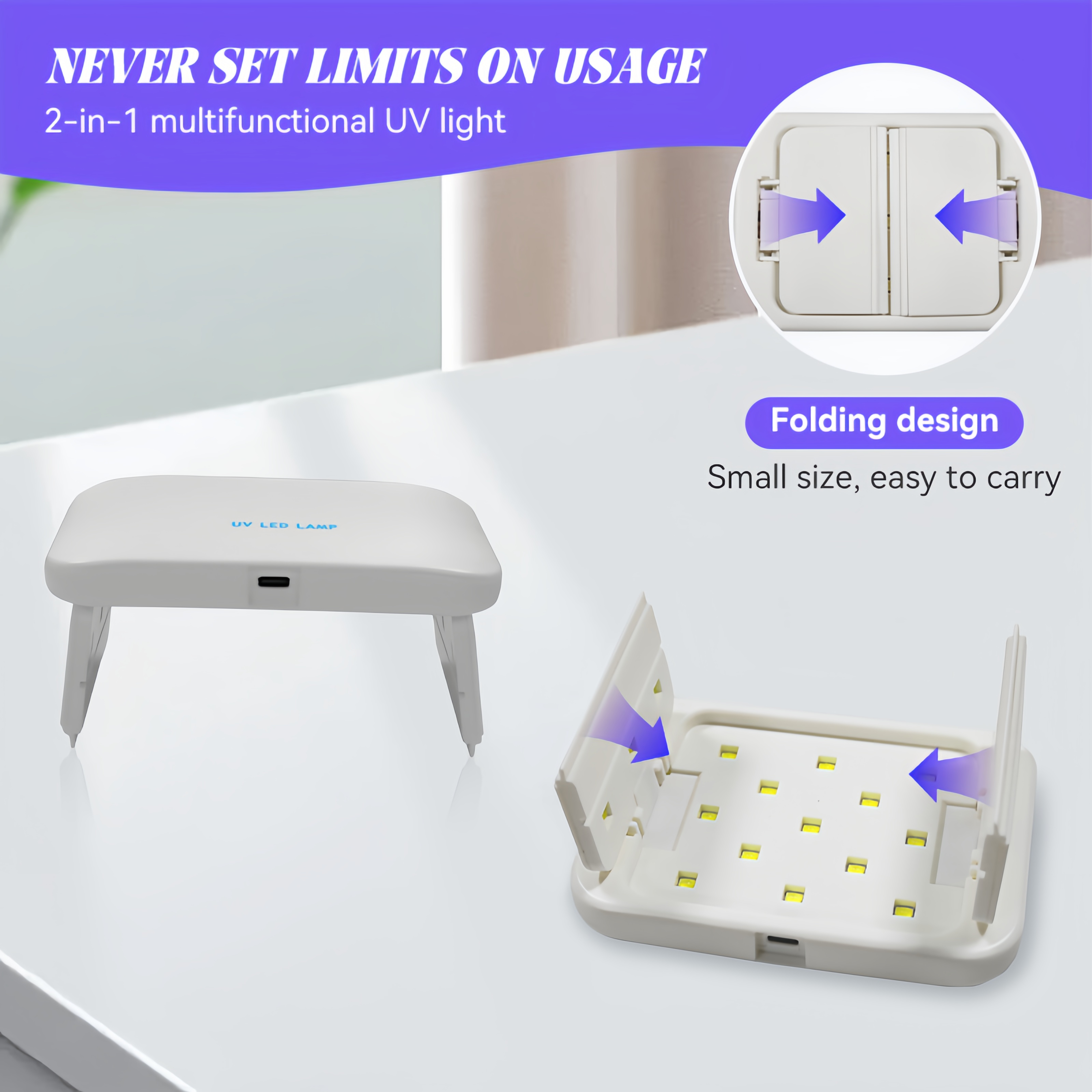 48W Dual-Sided UV Lamp Foldabl - огляд і ціна Epoxy Uv Resin Kit