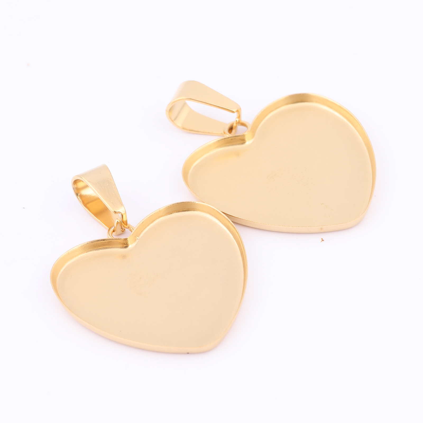 10pcs Stainless Steel Gold Pla - огляд і ціна Bezels Set Pendant