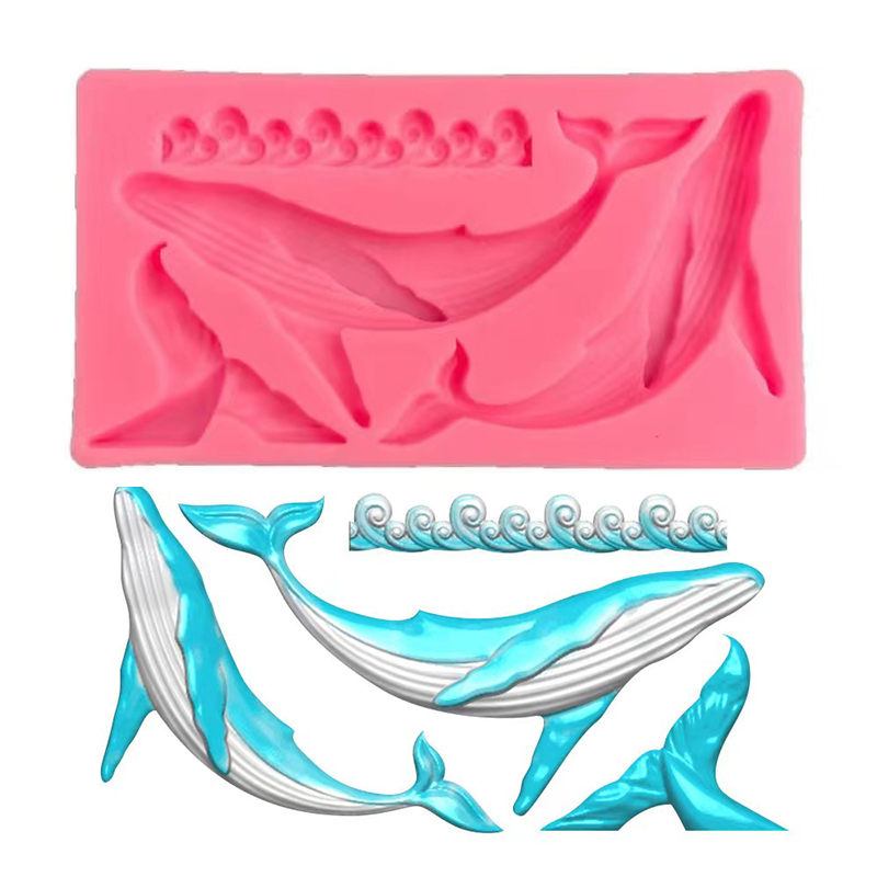 Whale Silicone Mold DIY Whale  - огляд і ціна Resin Ocean Wave Mold