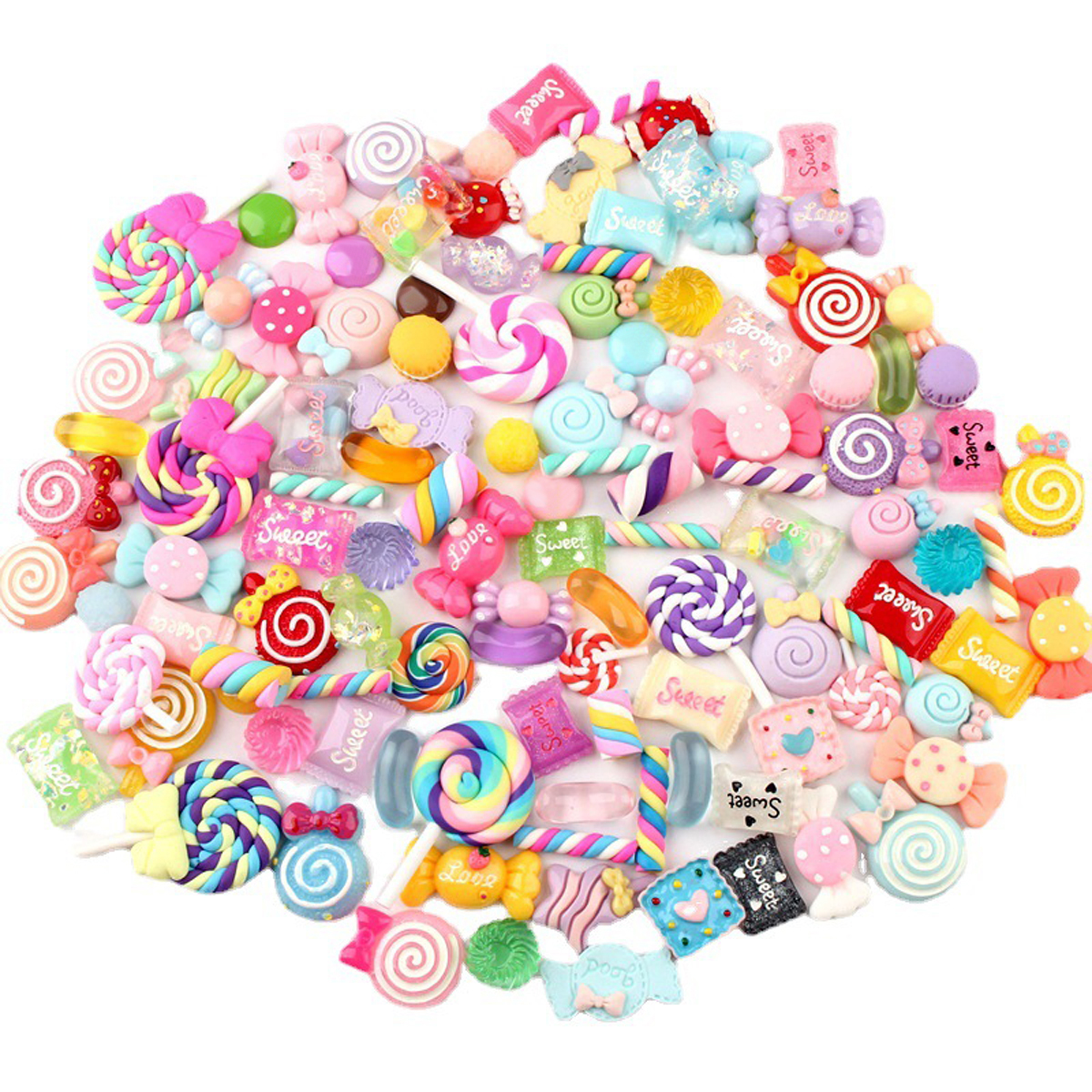 30pcs Random Candy Slime Charm - огляд і ціна Resin Craft Projects