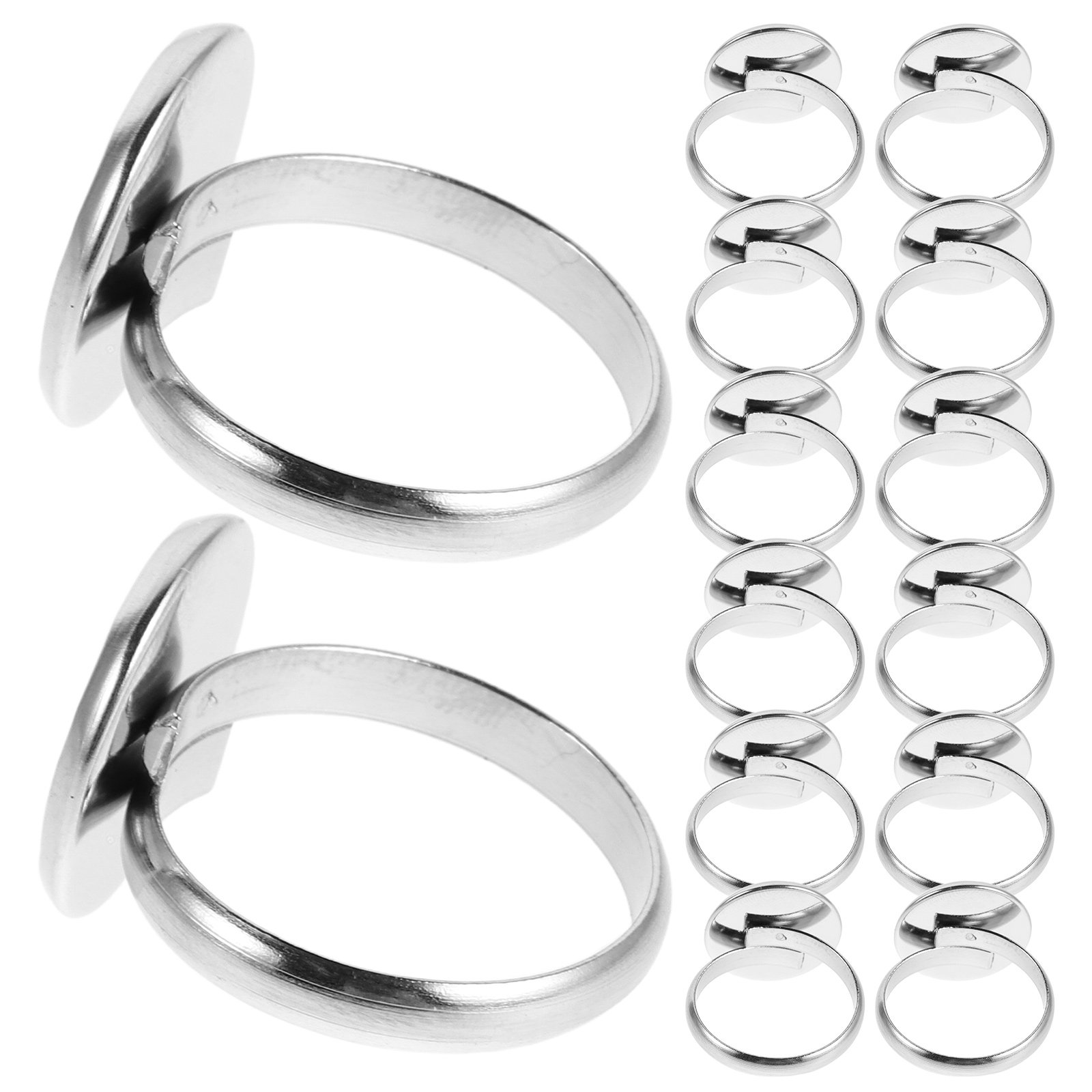 20Pcs Adjustable Ring Blanks S - огляд і ціна Resin Craft Supplies