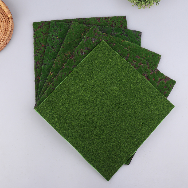 1Pcs Grass Mat Green Artificia - огляд і ціна Terrarium Moss Art