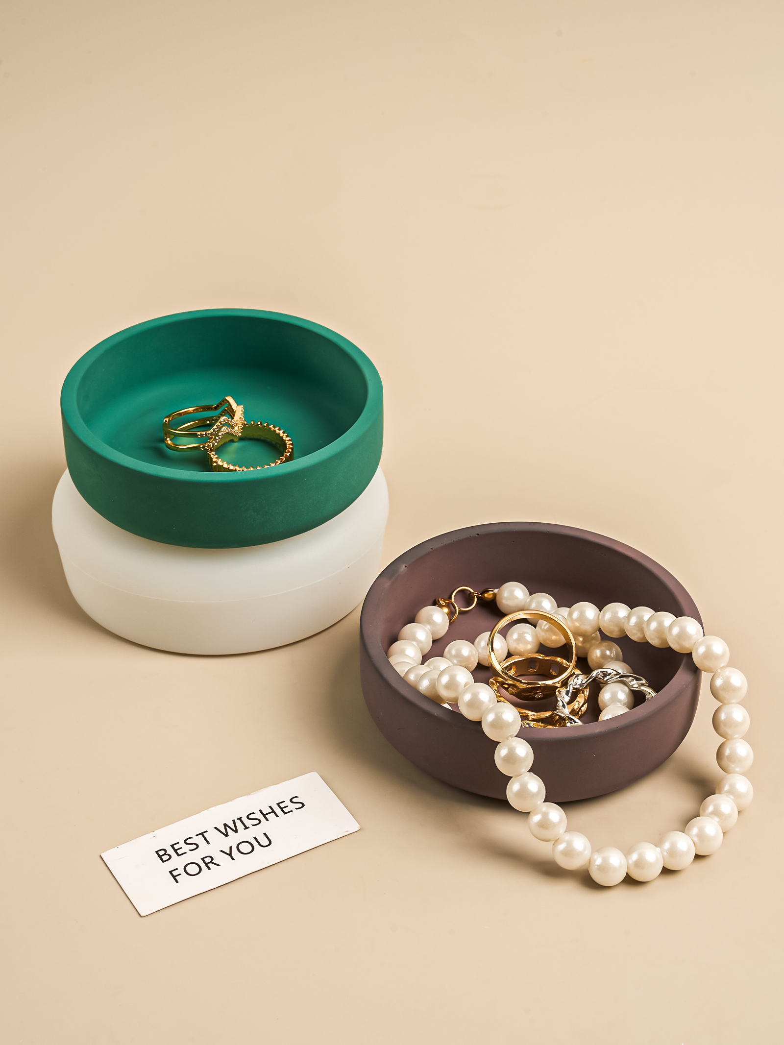 Nordic Round Storage Bowl Ceme - огляд і ціна Coaster Mold Round