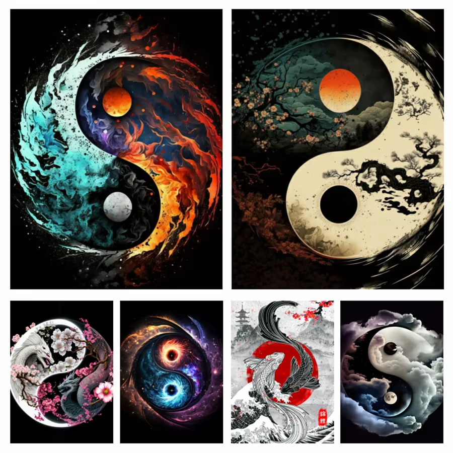 1PC frameless Yin Yang Tree 5D - огляд і ціна Resin Craft Kit
