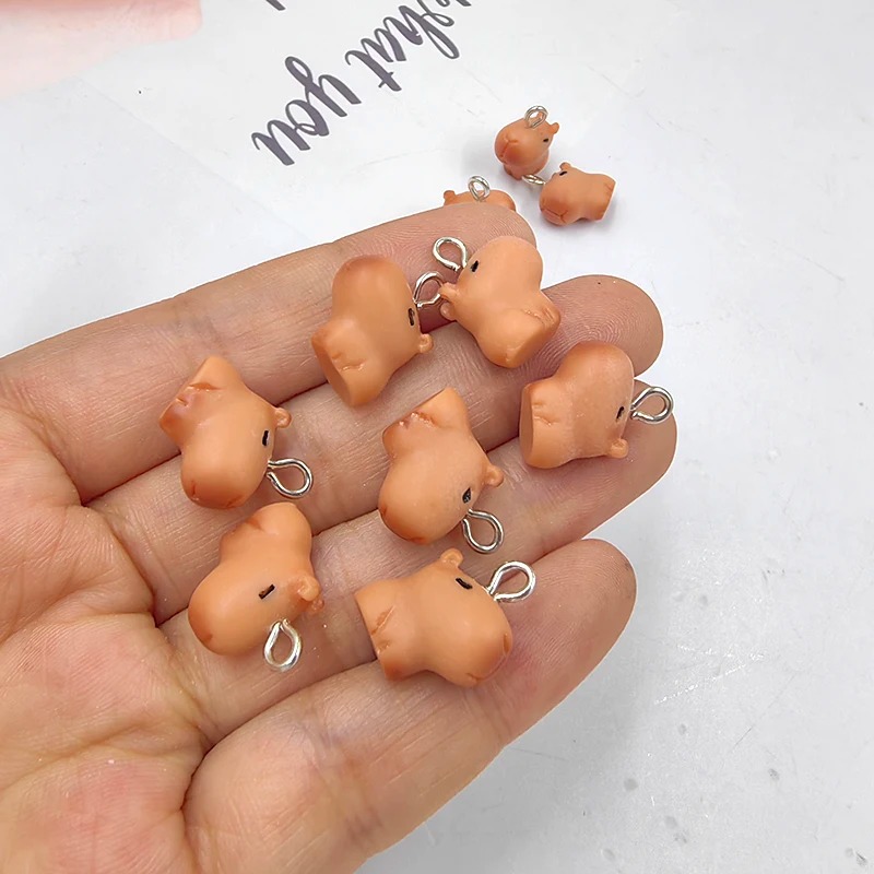 10pcs Cute Small Capybara Char - огляд і ціна Resin Craft Projects