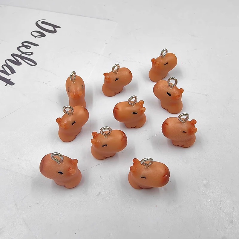10pcs Cute Small Capybara Char - огляд і ціна Resin Craft Projects