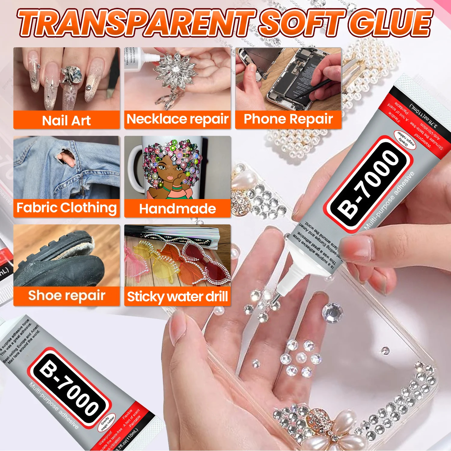 Super Glue B-7000 Loolifl 1-10 - огляд і ціна Resin Craft Projects
