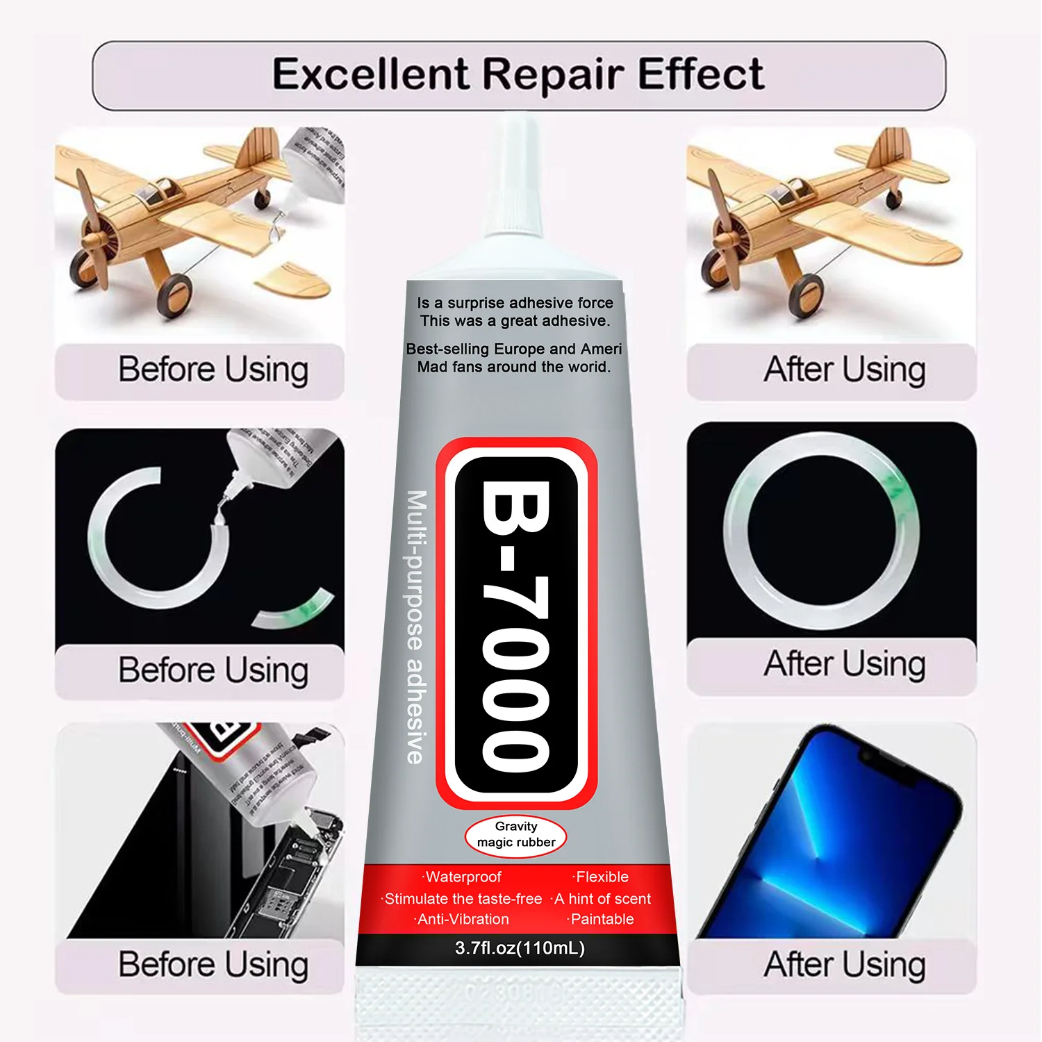 Super Glue B-7000 Loolifl 1-10 - огляд і ціна Resin Craft Projects