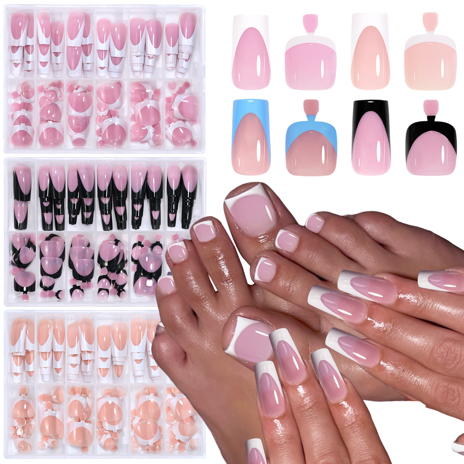 288PCS French Fake Nails Toena - огляд і ціна Resin Craft Kit