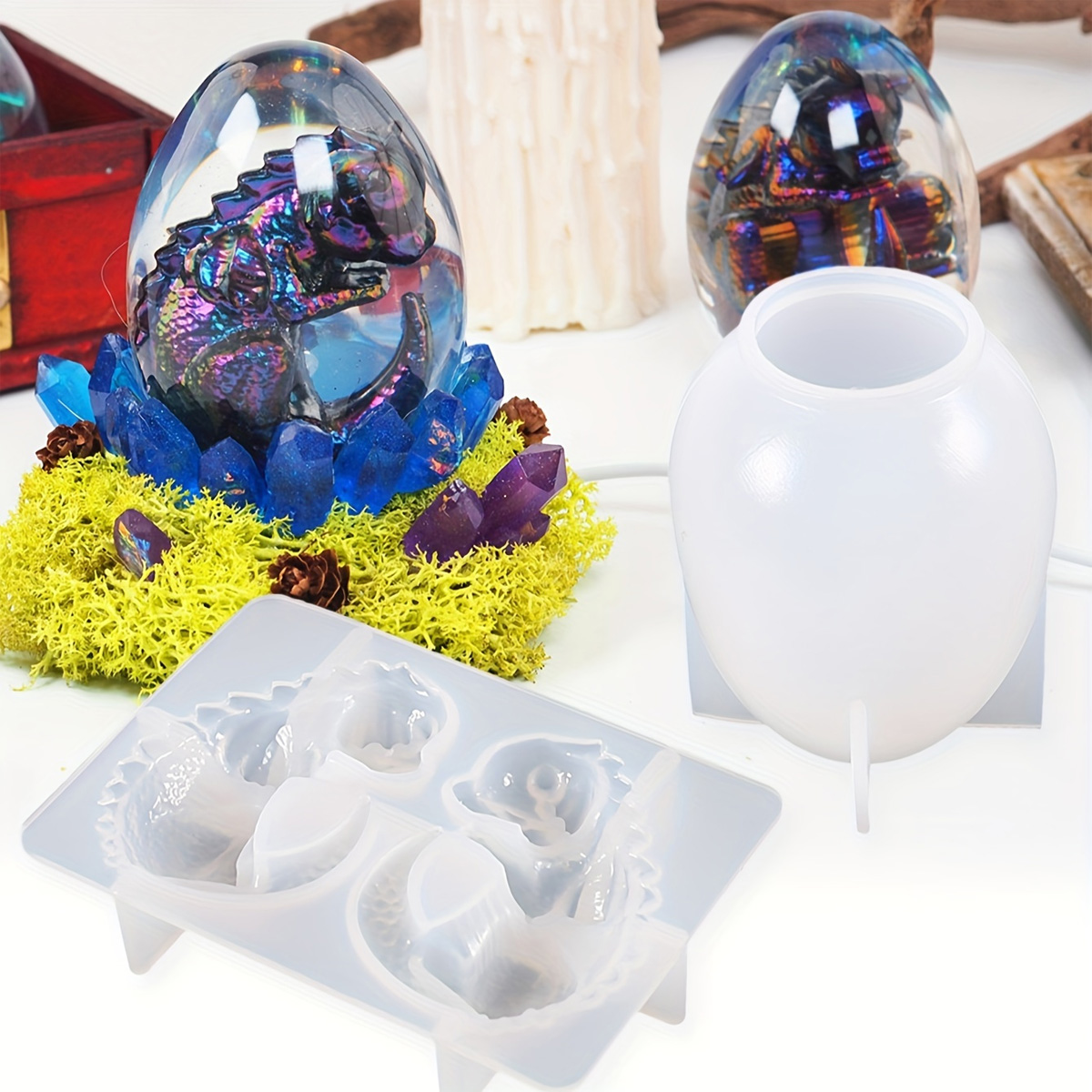 Silicone Dragon Egg Molds, 2-P - огляд і ціна Resin Craft Ideas