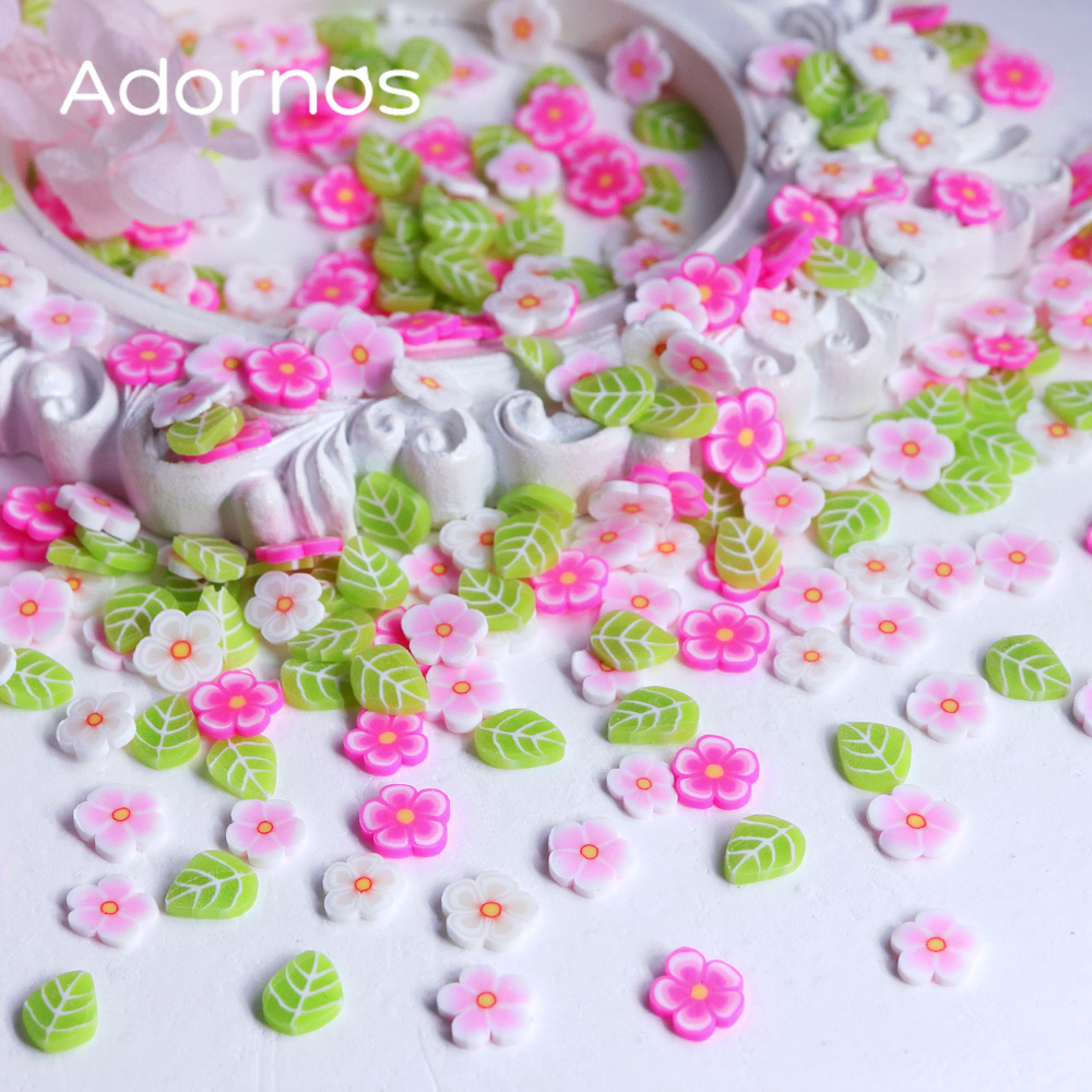 10g Pink Flowers Polymer Clay  - огляд і ціна Resin Craft Ideas