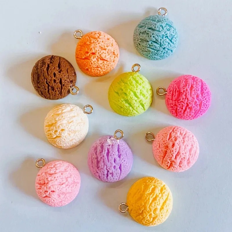 10Pcs Kawaii Macaron Ice Cream - огляд і ціна Resin Craft Supplies