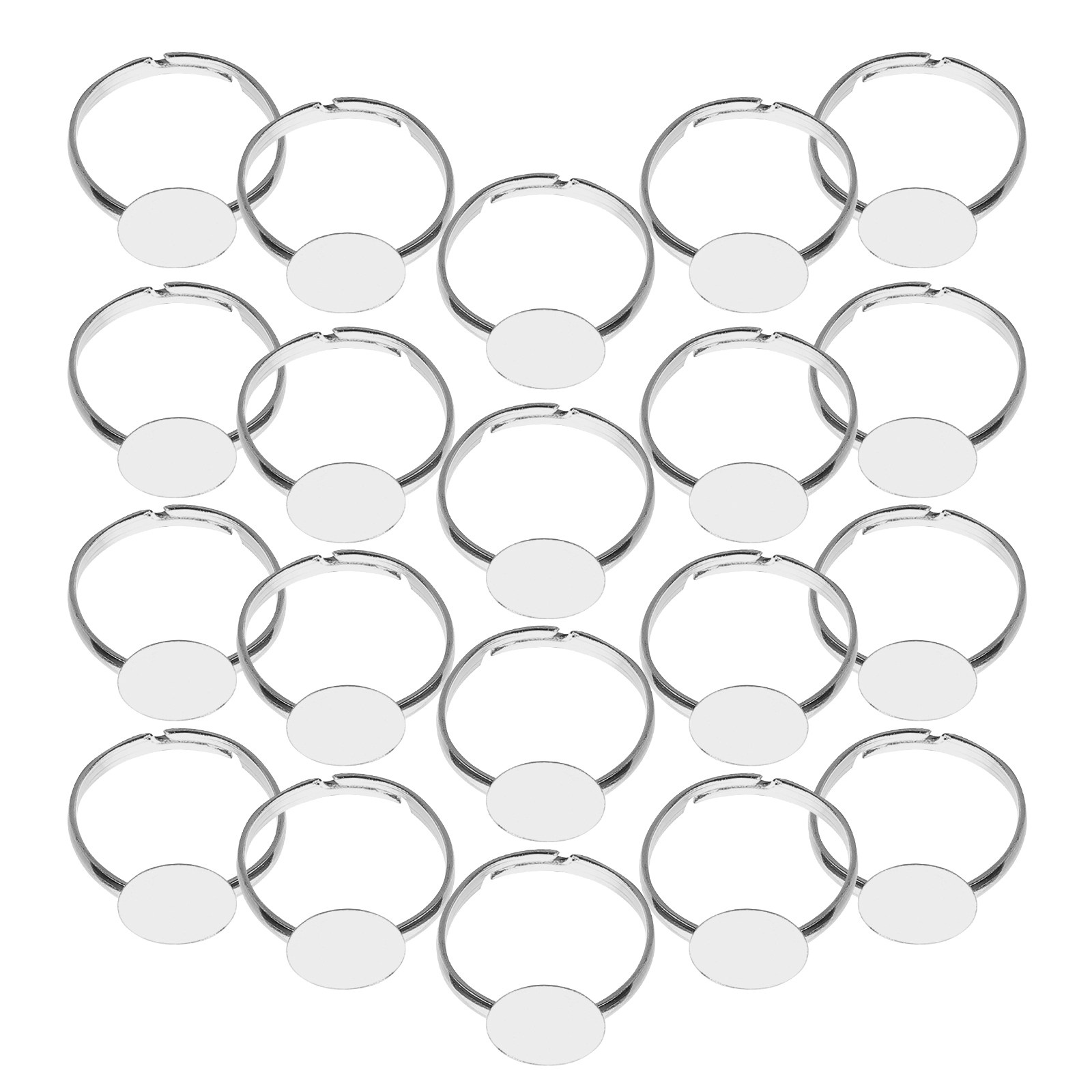 20Pcs Adjustable Blank Ring Fi - огляд і ціна Resin Craft Supplies