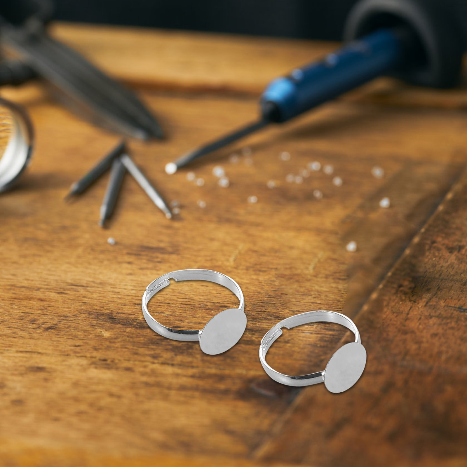 20Pcs Adjustable Blank Ring Fi - огляд і ціна Resin Craft Supplies