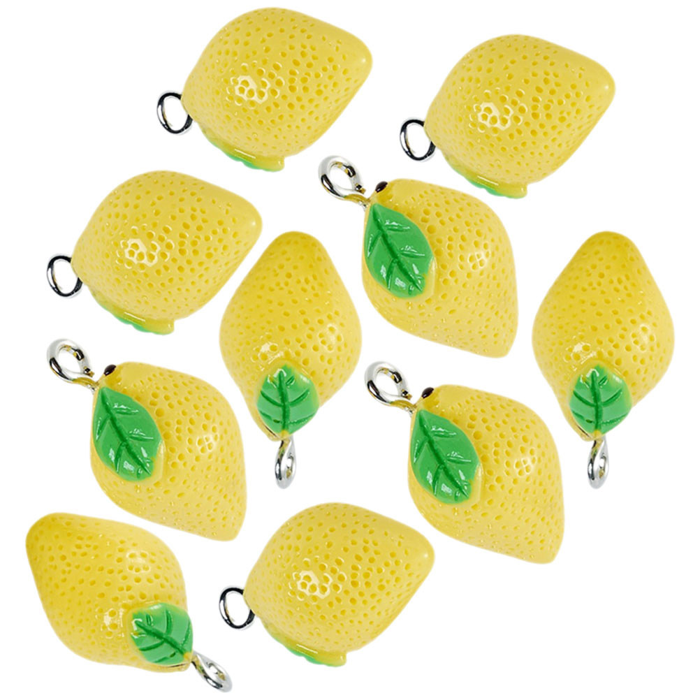 10Pcs Mini Lemon Charms Resin  - огляд і ціна Resin Crafts