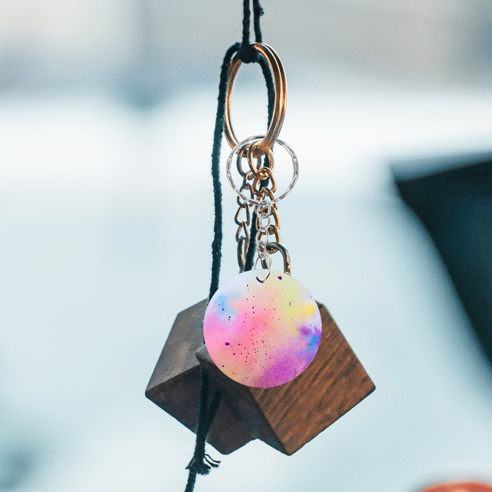 1Set Wooden Keychain Blanks DI - огляд і ціна Wood Ring Blank