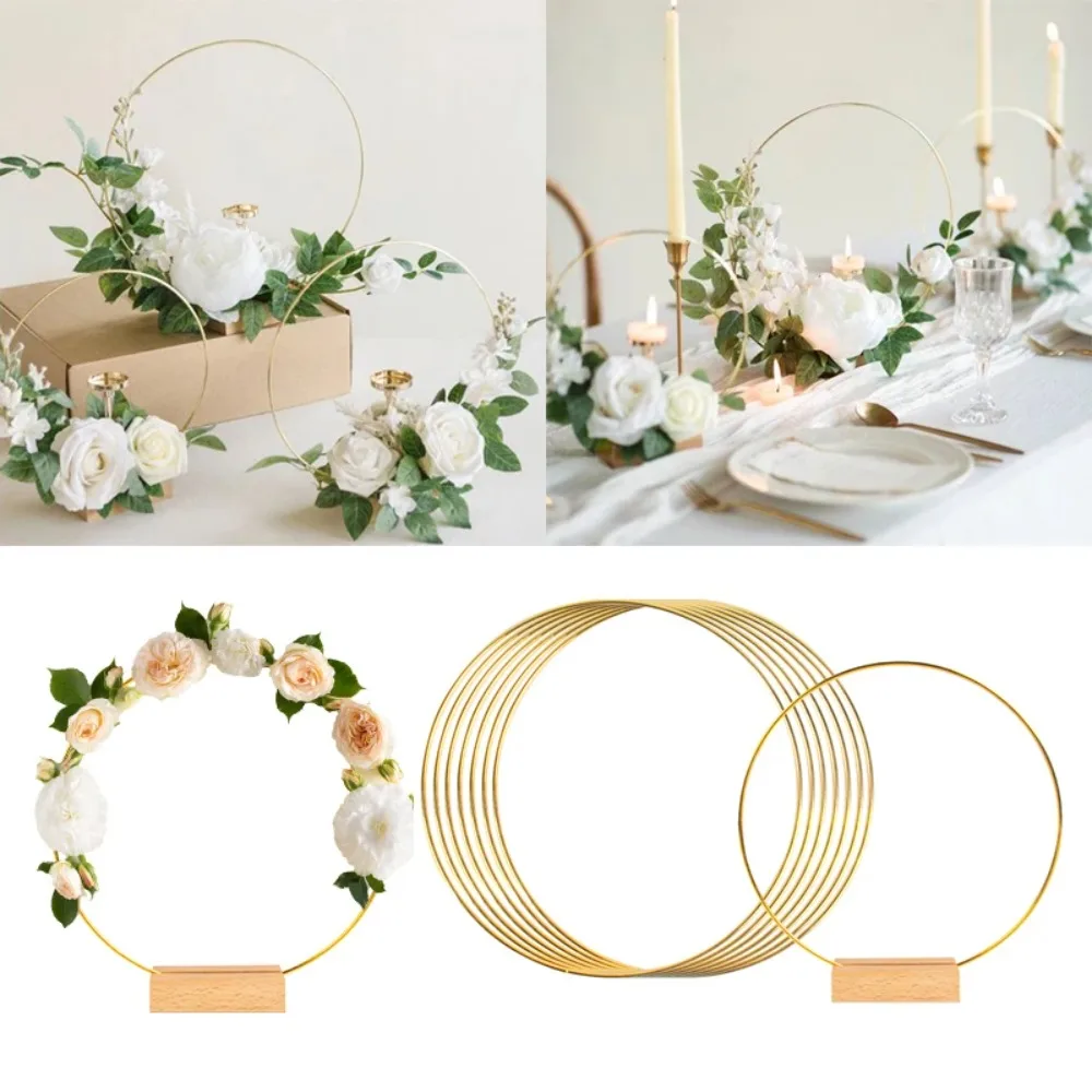 10-50cm Gold Metal Flowers Hoo - огляд і ціна Wood Ring Blank