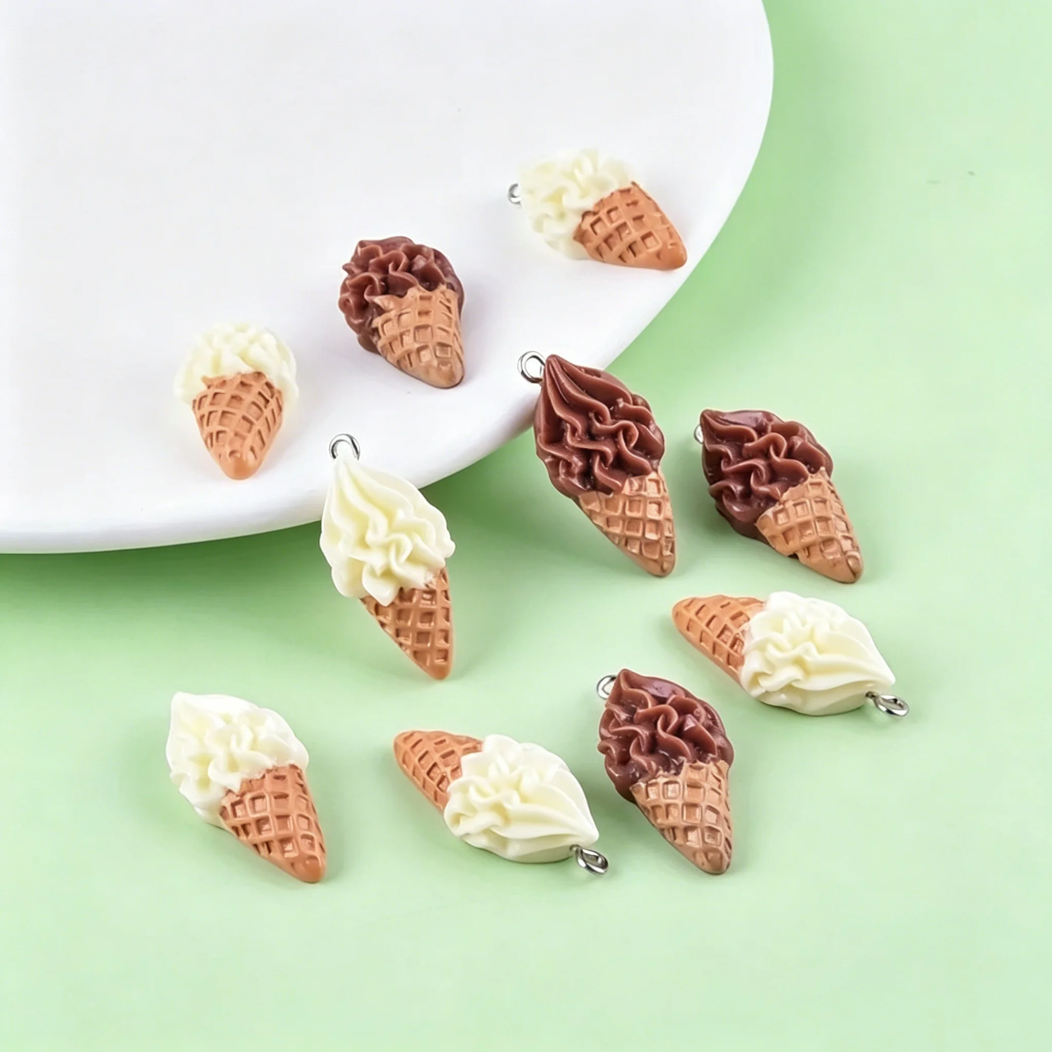 10Pcs Bulk Cute Ice Cream Resi - огляд і ціна Resin Craft Projects